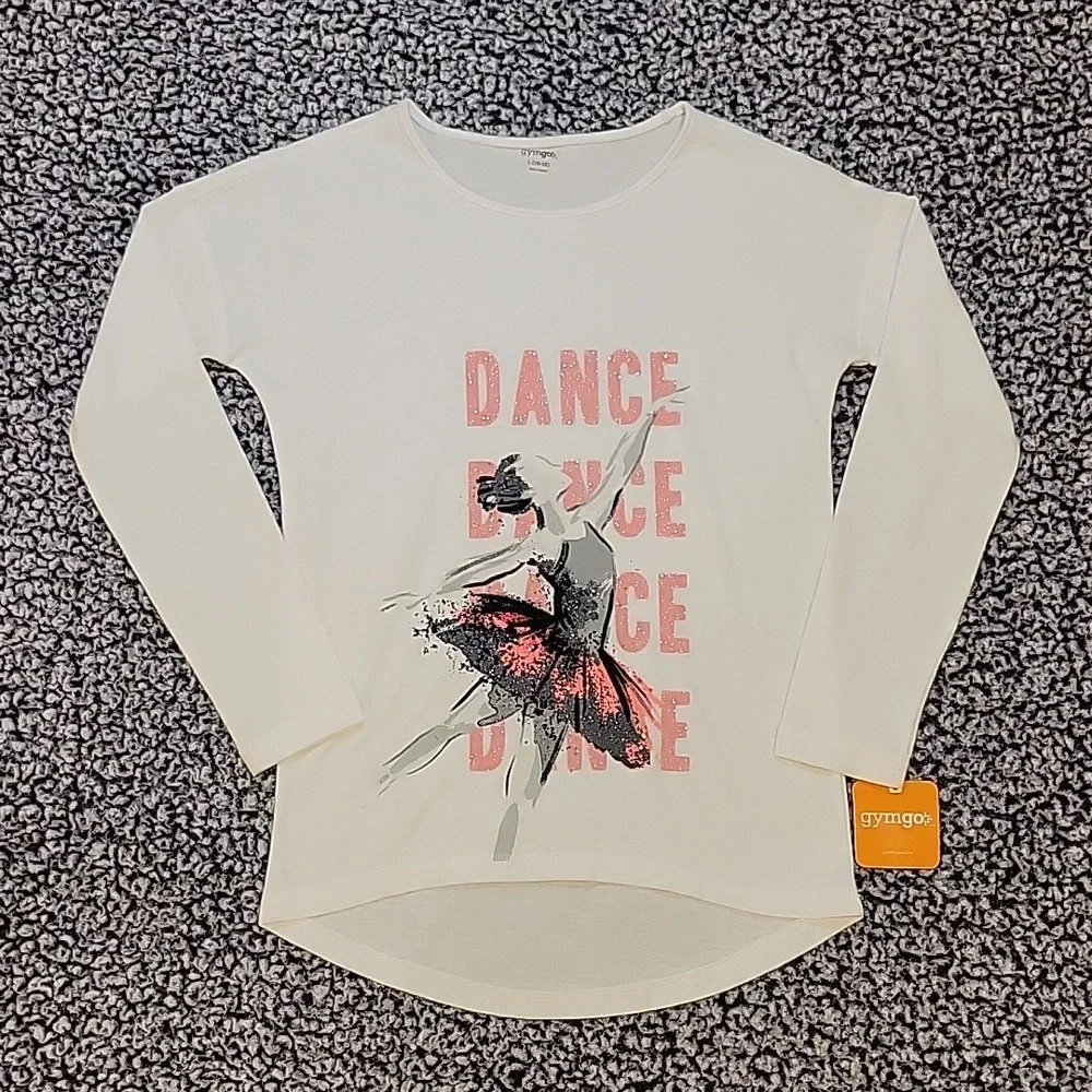 Gymboree Sparkly Dance Long Sleeve Shirt And Berry Color Cargo Pants Girl 10-12